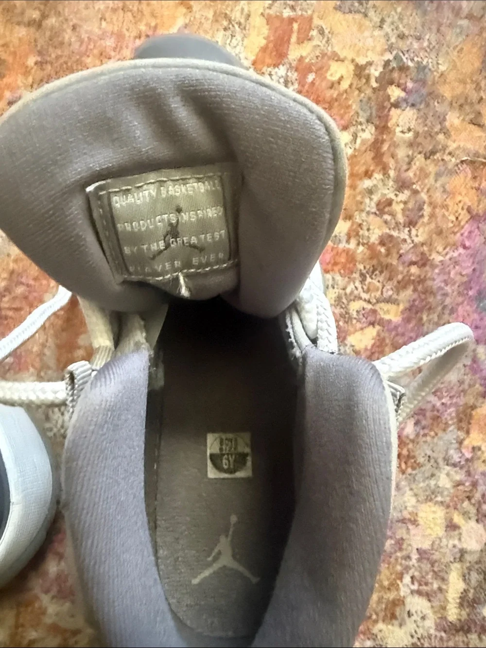 Jordan Kids Grey Retro 11s High-Top Sneakers